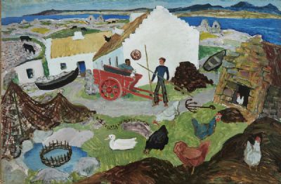 THE FISHERMANS COTTAGE by Gerard Dillon  at deVeres Auctions
