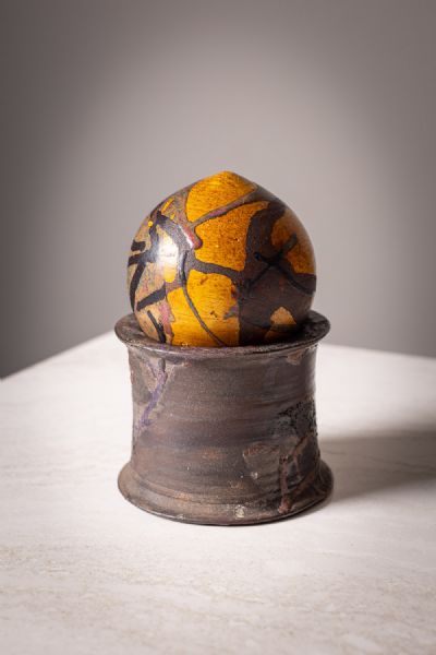 YELLOW RAISED GLOBE by Sonja Landweer  at deVeres Auctions