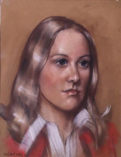 PORTRAIT OF A GIRL by Sean Keating  at deVeres Auctions