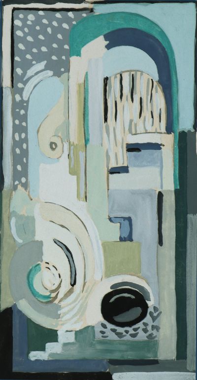 ABSTRACT COMPOSITION (BLUE) by Mainie Jellett  at deVeres Auctions