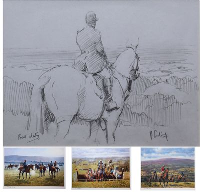 POINT DUTY AND 5 PRINTS by Peter Curling  at deVeres Auctions