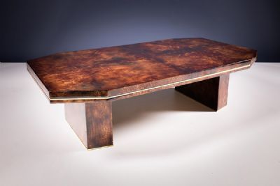 A LOW TABLE by Aldo Tura sold for €900 at deVeres Auctions
