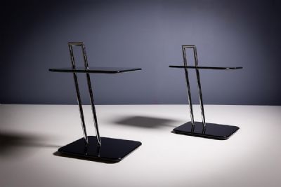 A PAIR OF SIDE TABLES by Eileen Gray sold for €3,600 at deVeres Auctions