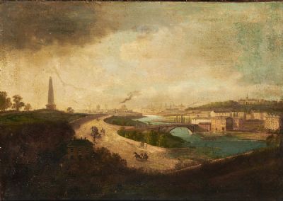 DUBLIN FROM ISLANDBRIDGE by William Sadler II sold for €3,800 at deVeres Auctions