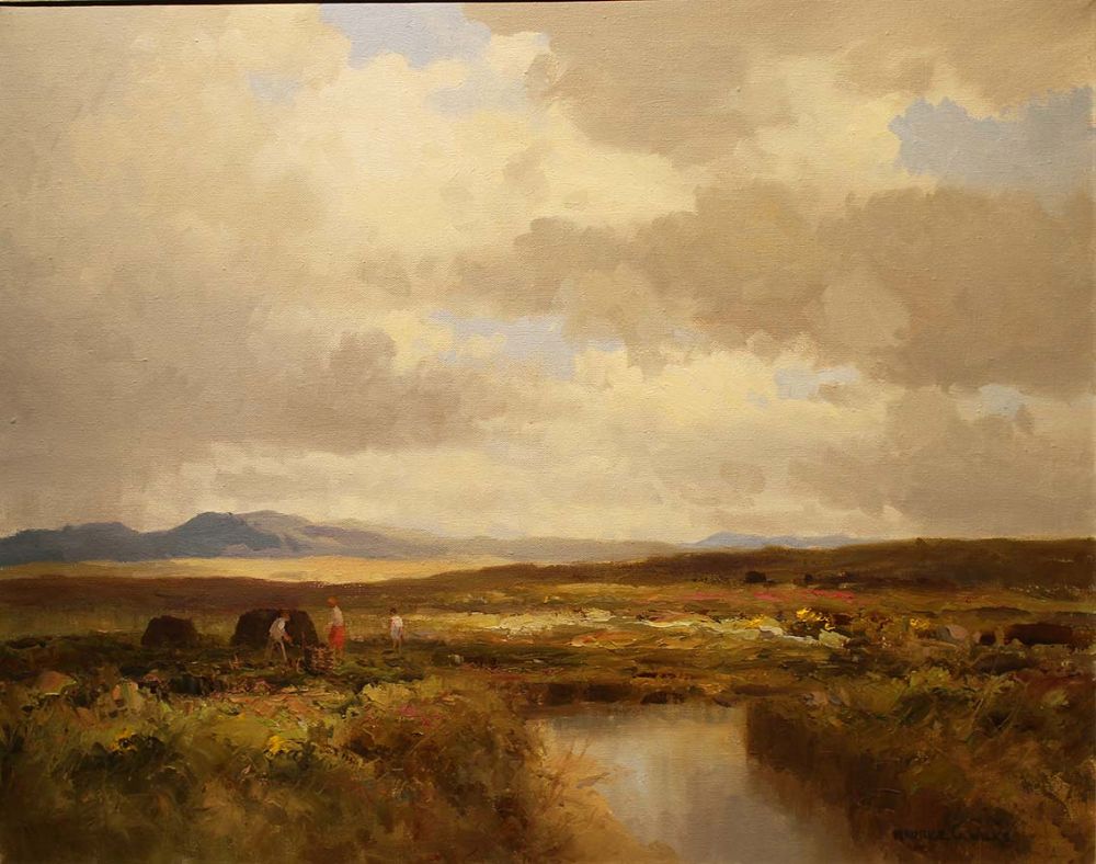 Lot 124 - EVENING, INAGH VALLEY, CONNEMARA by Maurice Canning Wilks