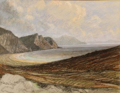 MINNAUN CLIFFS by Jeremiah Hoad sold for €400 at deVeres Auctions