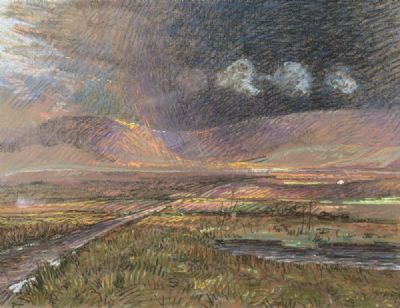 STORMY LANDSCAPE by Jeremiah Hoad  at deVeres Auctions