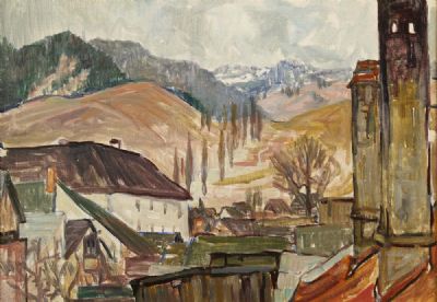 CZECHOSLOVAKIAN LANDSCAPE by Mary Swanzy HRHA at deVeres Auctions